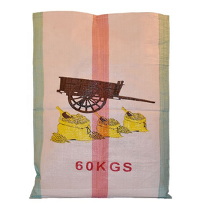 Factory Agriculture BOPP Laminated Flour Rice Green PP Woven Bag Sack