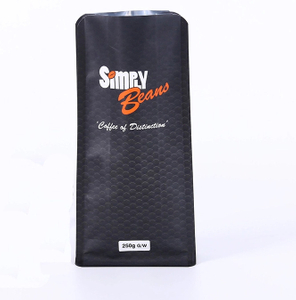 square bottom Printed Color PP woven coffee bag