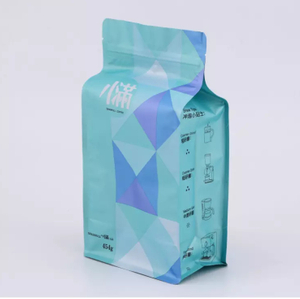 transparent PP woven coffee bag with zipper