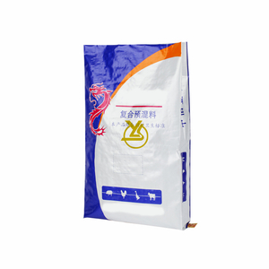 resealable red PP woven feed bag for meal